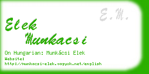 elek munkacsi business card
